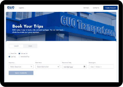 GUO Logistics product mockup